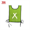 High visibility green security safety running vest